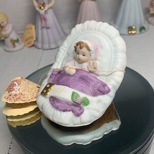 ENESCO Growing up Birthday Girls NEWBORN BABY Blonde Hair